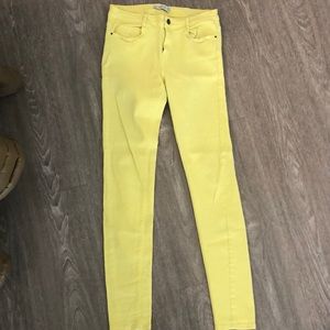 Yellow Zara jeans